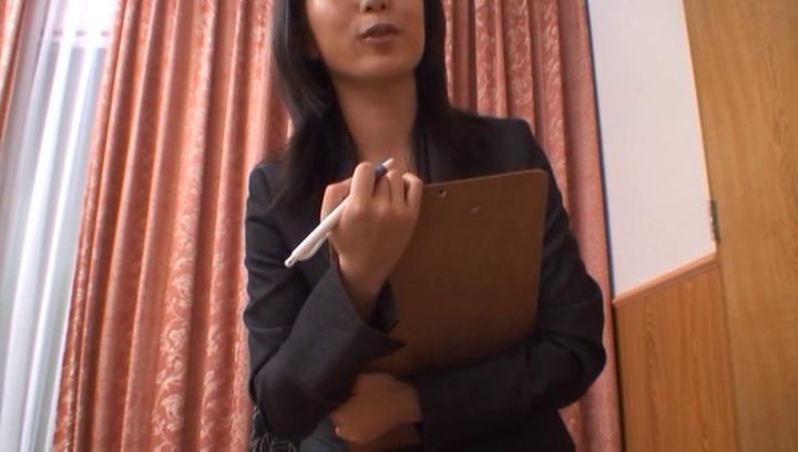 Facial Cumshot  Awesome Nana Nanami hot Asian office lady gives amazing blowjob PlanetSuzy - 1