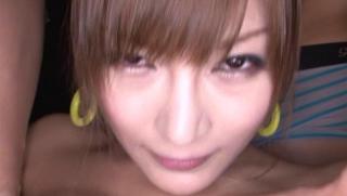 Ecchi Awesome Big tit Japanese AV model has oiled body massaged Stranger