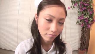 iYotTube  Awesome Japan nurse gets jizz on mouth after POV show Oral Sex - 1