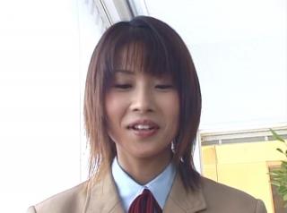 Body Awesome Schoolgirl in a uniform Aika Hoshizaki strips for a group action JockerTube