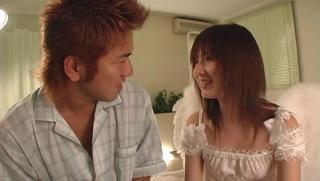 4some Awesome Chisato Hirayama, nice Asian teen gets cock ride and facial Chupada