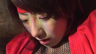 Strap On Awesome Juri Kano, Asian milf in sexy fishnets in arousing toy insertion on cam SecretShows
