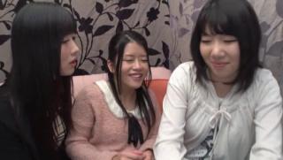 Verification Awesome Hibiki Ohtsuki invites two girls to play some lesbian Cumshot