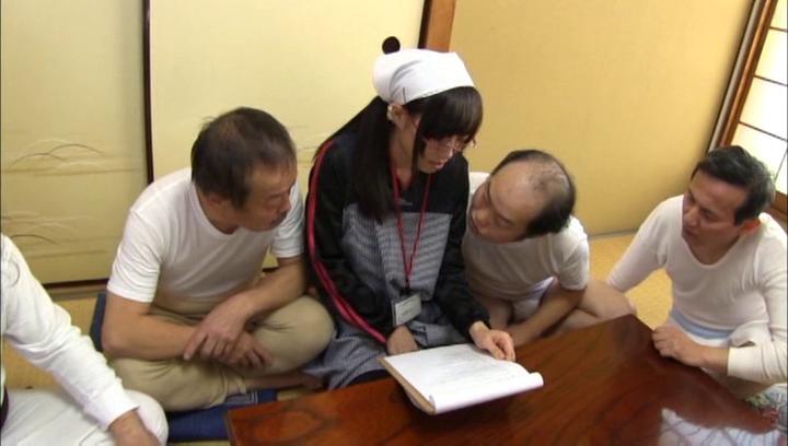 Awesome Naughty Asian babe Mako Konno is banged by older men - 2