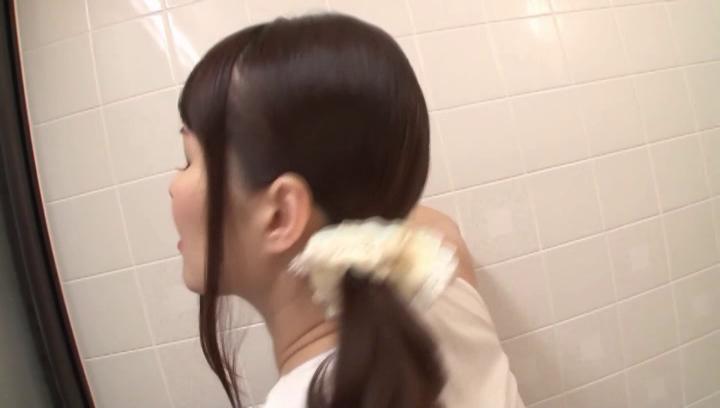 Awesome Hot bathroom sex with mature Japanese AV model - 2