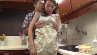 Milf Awesome Steamy hot milf nailed in the kitchen Spooning