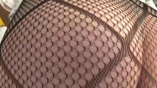 Fishnet Awesome Kinky Yuuko Ooashi has her cunt nailed deep Pain