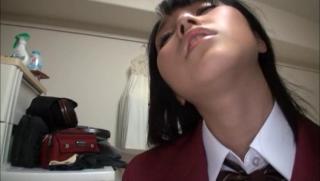 Rule34 Awesome Miu Mizuno hot Asian teen in arousing bathroom blowjob scene Upskirt