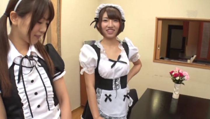 Vecina Awesome Naughty Japanese maids enjoy hot gangbang action Missionary