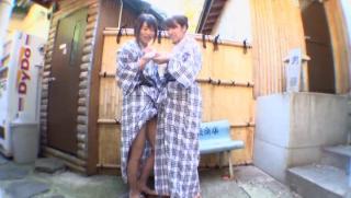 Fat Awesome Japanese lesbians stimulate their hairy pussies...