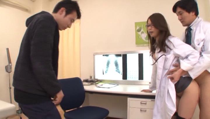 Awesome Naughty Japanese AV model plays nurse in hot threesome - 2