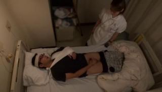 Culito Awesome Gorgeous Japanese nurse helps her patient out Punish