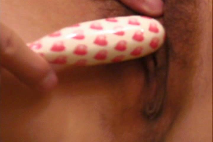 Awesome Naughty Moe Ousawa Using a Vibrator and Dildo in her Pussy - 1