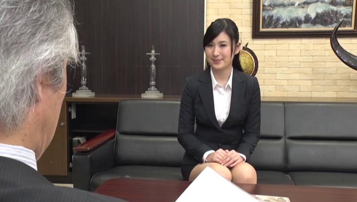 Awesome Seino Iroha bonked by her boss on the couch - 1