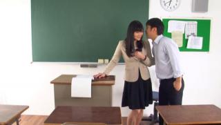 Ride  Awesome Sexy teacher Hirose Yoko gets nailed good Culona - 1