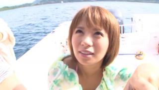 Amateur Awesome Enticing Asian honey on a boat pleasing hard cock Ssbbw