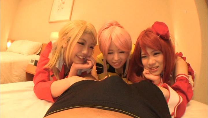 Awesome Horny Japanese having a hot foursome in POV - 1