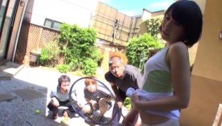 Bang Bros Awesome Haruki Karen pleases multiple cocks outdoor Hermana