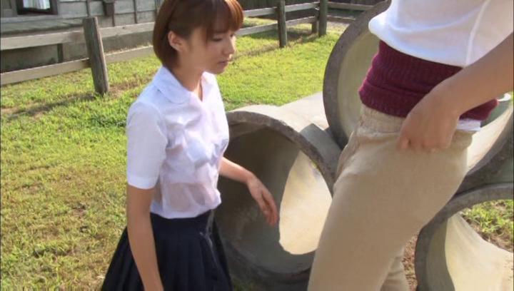 Young Old Awesome Hotaka Yuka giving a proper head outdoors Gay Pissing