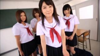 18 Year Old Porn Awesome Superb Japanese schoolgirl group fuck with four beauties Lexington Steele