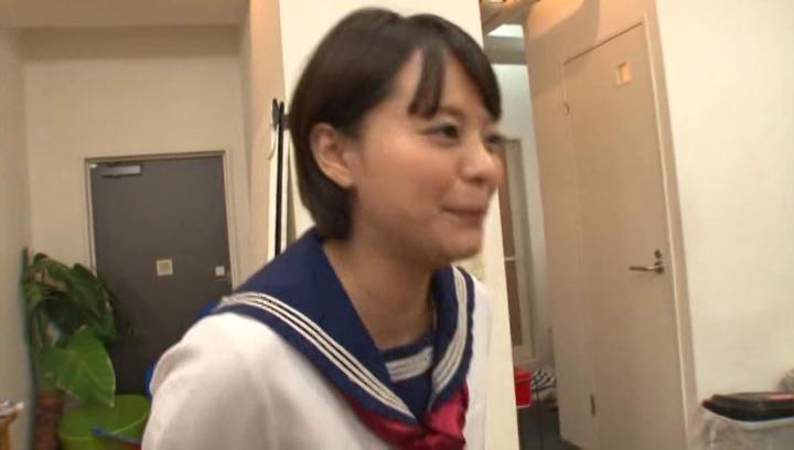 Prima  Awesome Seductive schoolgirl Aoyama Mirai banged hard Blowjob - 2