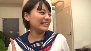 Spit Awesome Seductive schoolgirl Aoyama Mirai banged hard Tiny