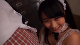 Novia Awesome Minano Ai dresses up as maid and gives a hot blowjob SpankWire