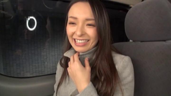 First Time  Awesome Alluring Asian milf gets persuaded to have some steamy car sex Pov Blowjob - 1