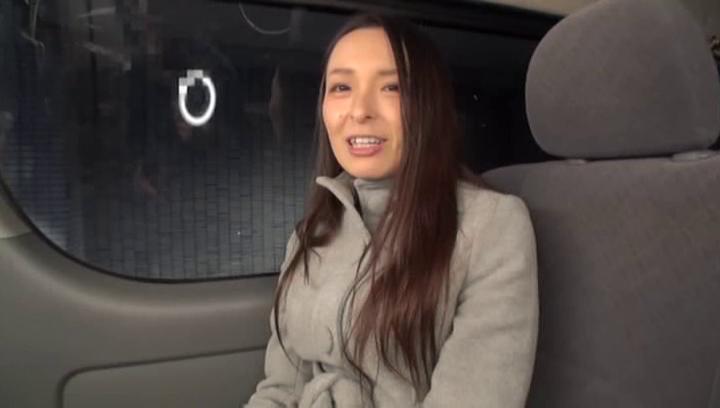 Leather  Awesome Alluring Asian milf gets persuaded to have some steamy car sex Voyeursex - 1