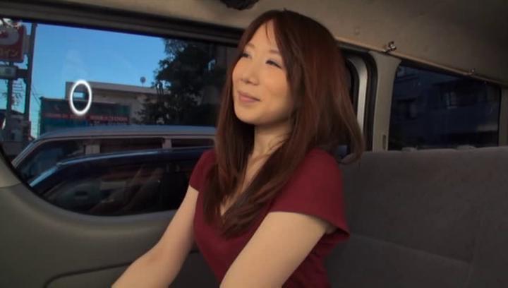 Cock Sucking  Awesome Stunning Japanese AV model has hardcore sex in the back of a car Teensnow - 1