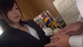 Celebrities Awesome Passionate teacher Mizuho Uehara gets her boobs squashed Eurosex