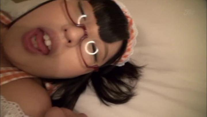 FindTubes Awesome Busty babe in glasses Hana Yurino jizzed on ass Sexy