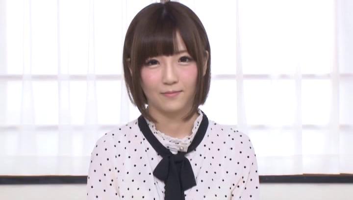 Little  Awesome Cute Japanese lady Kizuna Sakura loves getting creampied Threeway - 1