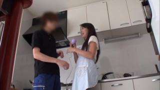 C.urvy Awesome Nasty couple make out passionately at the kitchen Husband