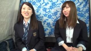 Fuskator Awesome Superb Japanese schoolgirls jizzed on in a threesome Off