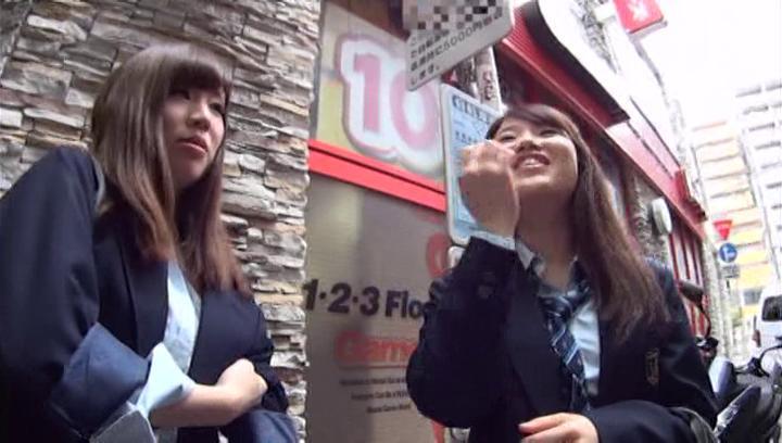 Jocks Awesome Superb Japanese schoolgirls jizzed on in a threesome FindTubes