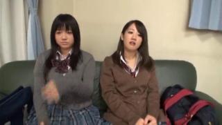 Juggs Awesome Steamy foursome with hardcore Japanese schoolgirls Face Fucking