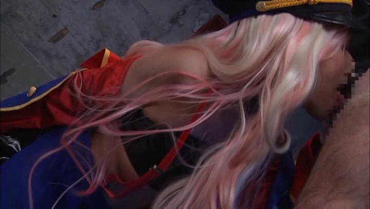 American Awesome Stunning cosplay action with the Japanese blonde Kisaki Yua CartoonTube