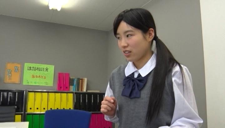 Awesome Horny schoolgirl Kootoki Karin in raunchy solo session - 2