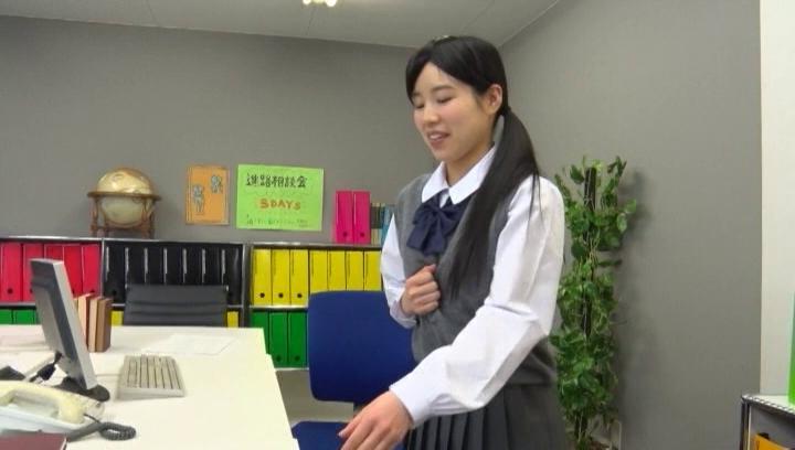 Awesome Horny schoolgirl Kootoki Karin in raunchy solo session - 1
