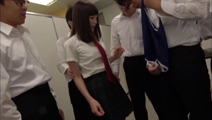 Pierced  Awesome Sleazy teen Suzumura Airi enjoys a steamy foursome Masseuse - 1