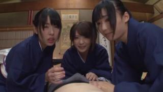Por Awesome Japan babe hardcore action in group scenes Topless