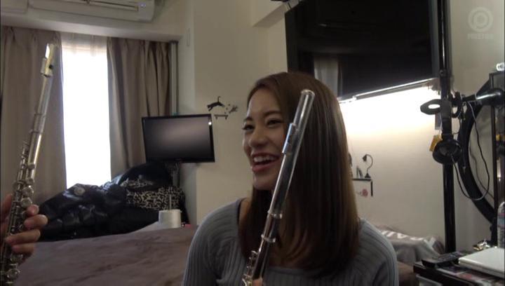 Awesome Sweet Japanese teen sings the flute and the cock - 2