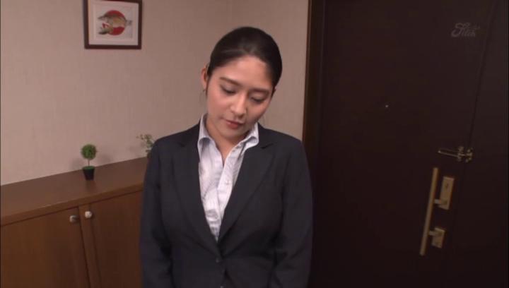 Hot Pussy Awesome Elegant office chick Meguri strips to suck a cock and to enjoy titfuck Hotporn