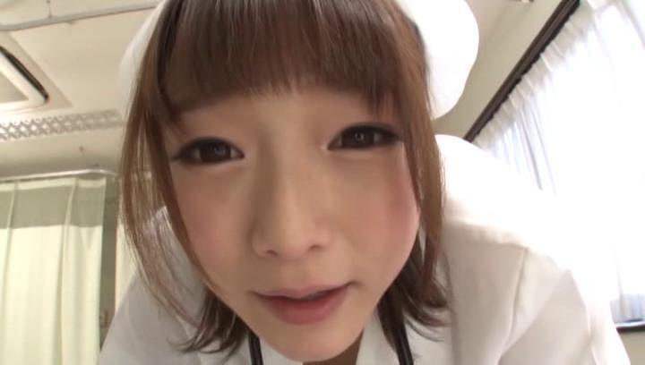 Awesome Alluring Japanese nurse bounces on cock like a crazy cowgirl - 2