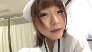 Jilling Awesome Alluring Japanese nurse bounces on cock...