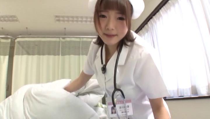 Awesome Alluring Japanese nurse bounces on cock like a crazy cowgirl - 2