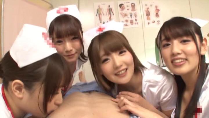Rub  Awesome Charming Japanese nurses go wild with their patient in a XXX action Hot Women Fucking - 1