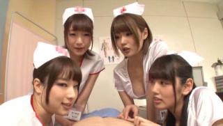 Hot Girls Fucking Awesome Charming Japanese nurses go wild with their patient in a XXX action Role Play