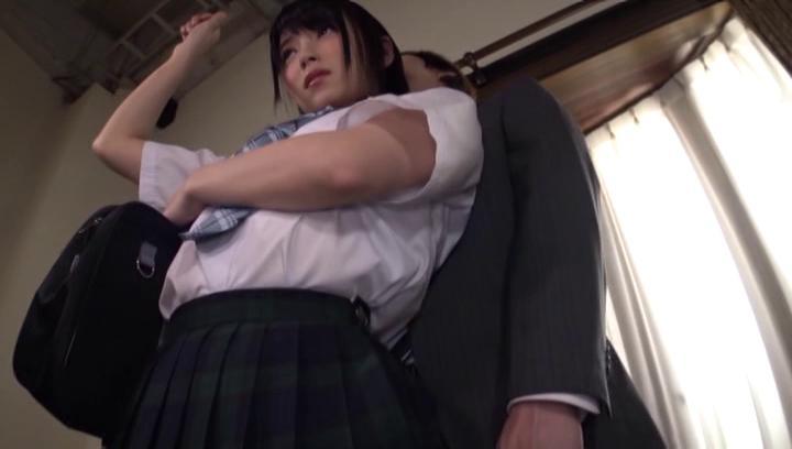 Awesome Japanese schoolgirl fucked by teacher for better grades - 1